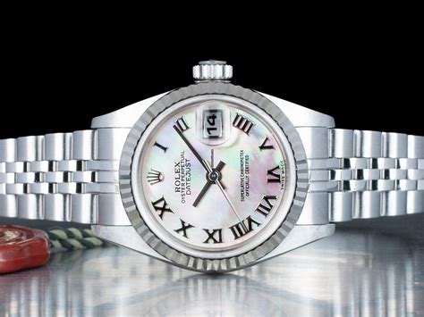 rolex datejust madreperla|Rolex Datejust wrist watch.